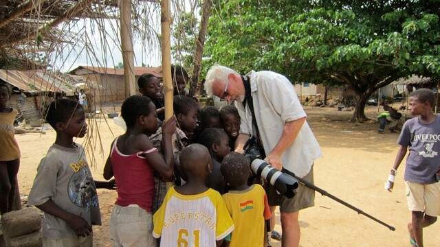 Gerald Bybee with village boys Okuarse Ghana Gerald Bybee with village boys Okuarse Ghana